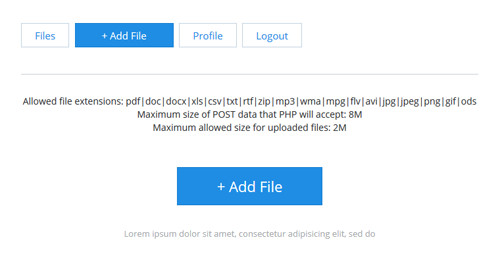 Upload Files